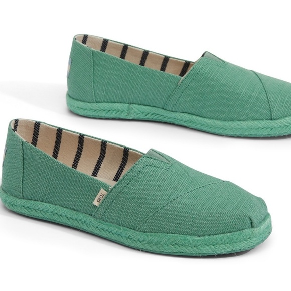 green toms shoes